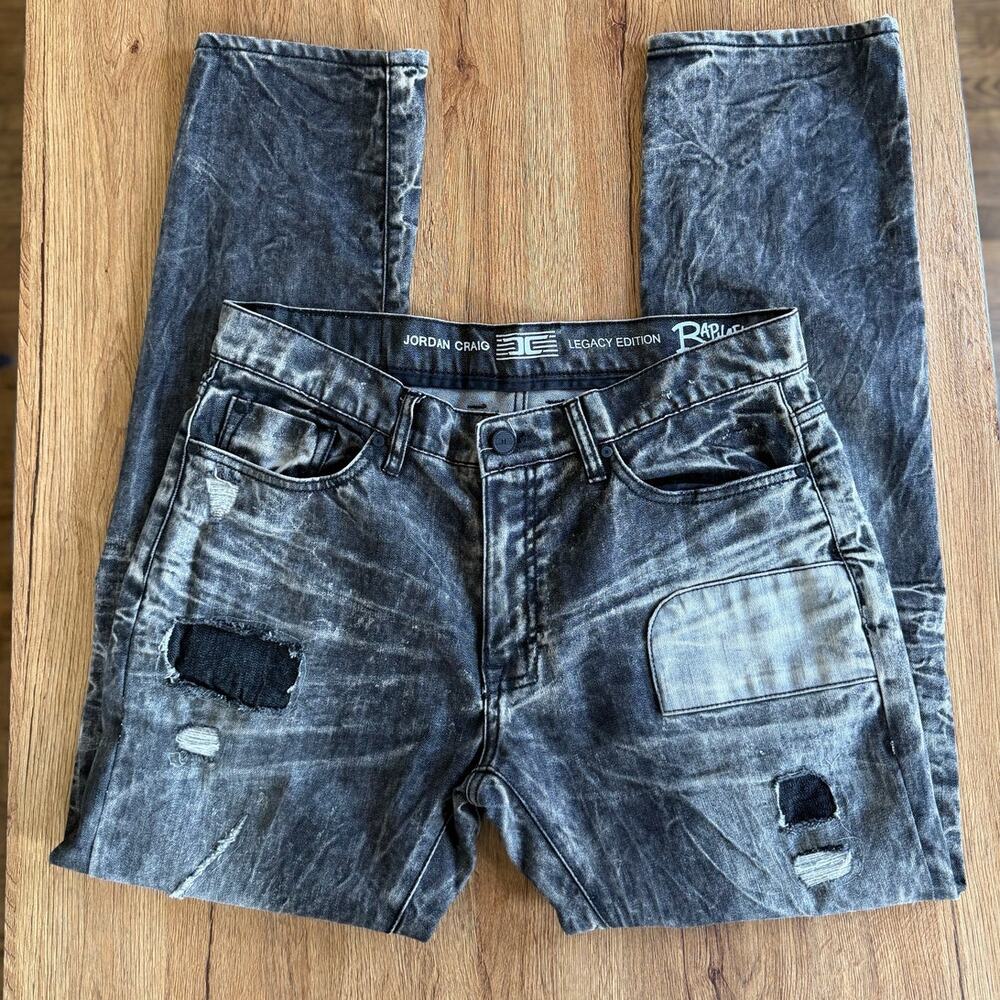 Jordan Craig Legacy Edition Distressed Black Jeans Size 34/32